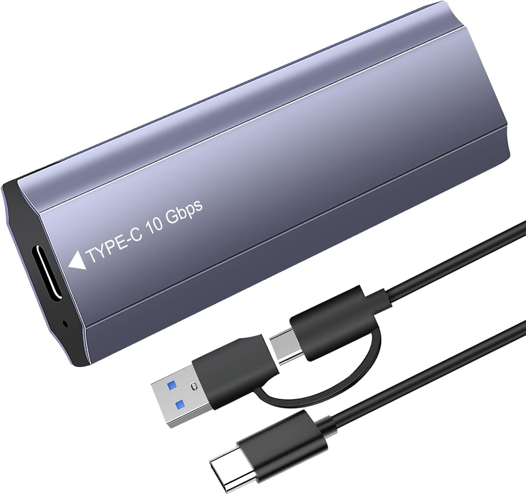 Boîtier SSD M.2 NVMe SATA, 10 Gbps USB3.2/ USB3.1