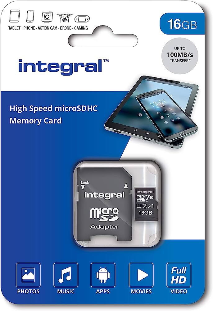 Carte mémoire 16 Gb intégral 