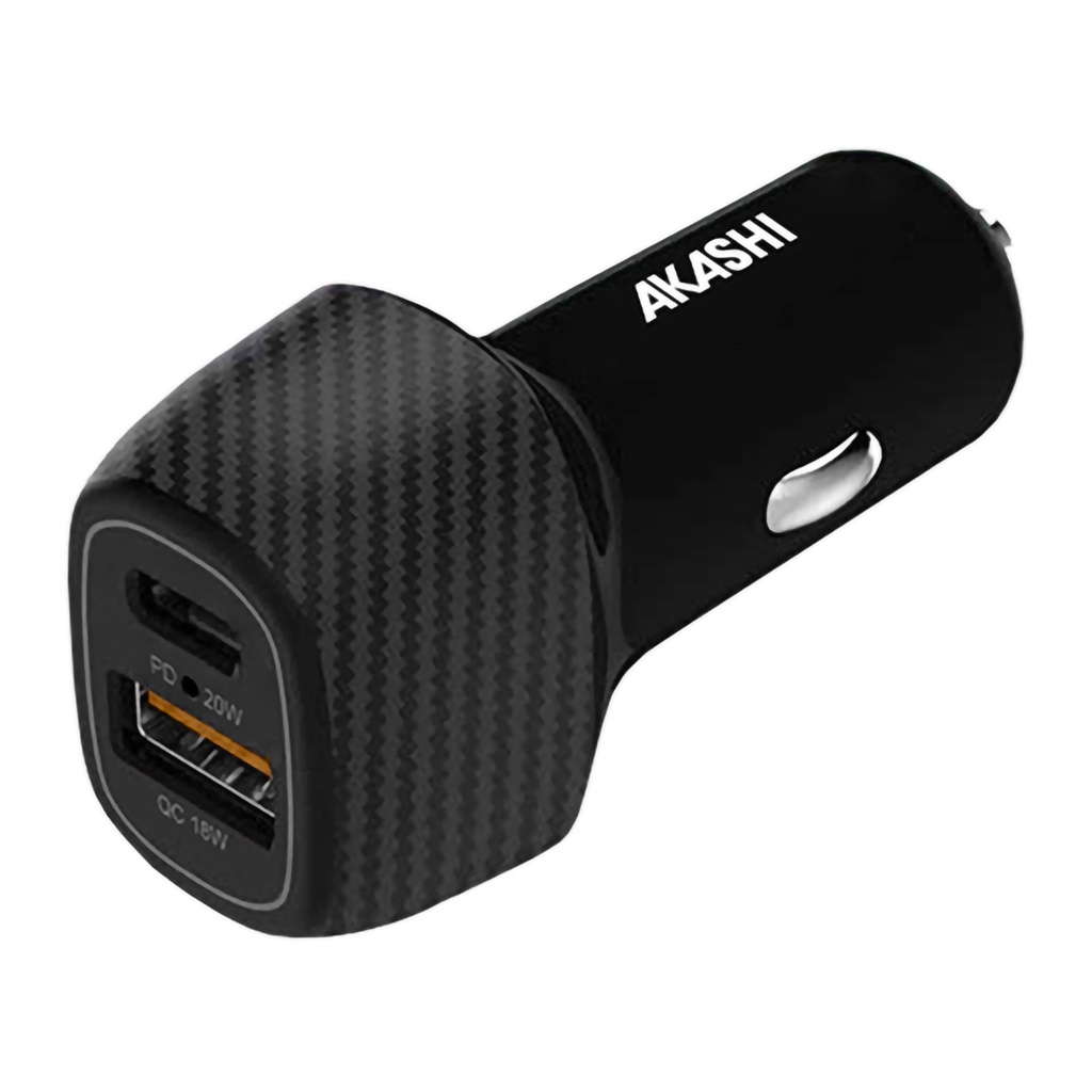 Prise al/cigares usb/usb-c 3a 18w noir