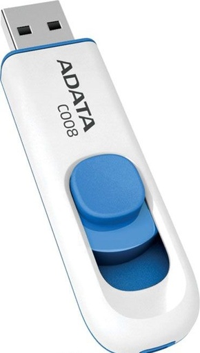 [CLEUSB322] Clé usb Adata C008 bleu 32Gb USB2 Blanc/Bleu  
