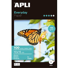 [papho8] APLI 100 Papiers photo Everyday, 100 x 150 mm, 180 g/m2, brillant