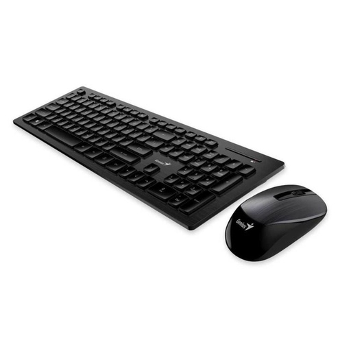 [clavier10] Slimstar 8008 USB, Clav+souris sans Fil 1200dpi Black