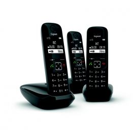 [telfil6] Téléphone fixe GIGA AS 690 TRIO NOIR