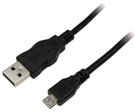 [cableusb1] Câble USB 2.0, USB-A mâle - micro USB-B mâle, 1,8 m