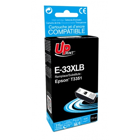 [upe33n] CARTOUCHE COMPATIBLE AVEC EPSON T33XL noir 